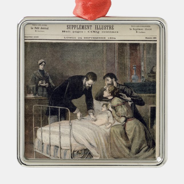 Der Croup kuriert von Doktor Roux Ornament Aus Metall (Vorne)