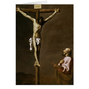 Der Crucified Christus mit einem Maler
