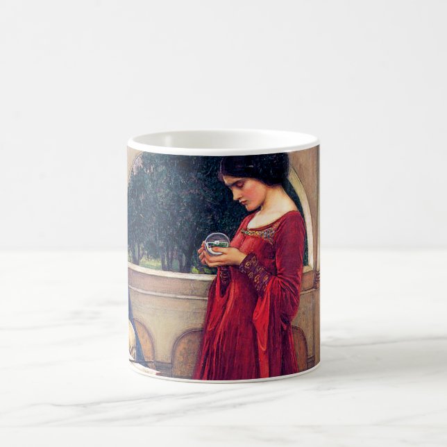 Der Crystal Ball, John William Waterhouse Kaffeetasse (Mittel)