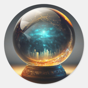 Der Crystal Ball of Prosperity Sticker