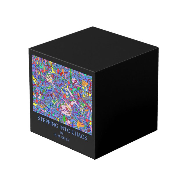 Der Cube - Art Title - SCHRITT IN CHAOS Würfel (Vorderseite Schrägansicht)