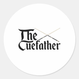 Der Cuefather Billard Snooker Pool Billardplayer C Runder Aufkleber