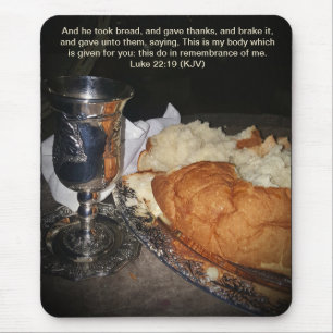 Der Cup und das Brot-Mousepad Mousepad