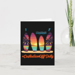 Der Custodian Off Duty Sommerzeit Ende des Schulja Karte