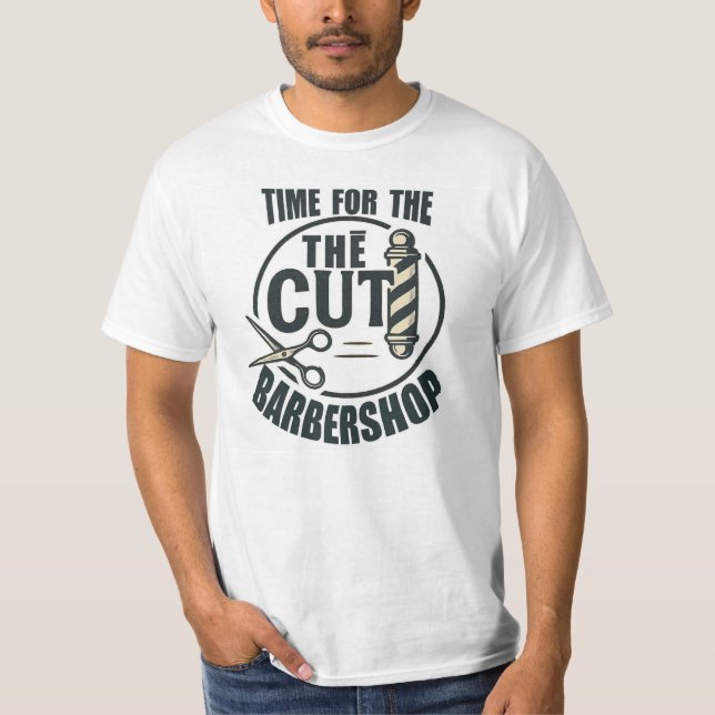 Der Cut Barbershop T-Shirt (Vorderseite)