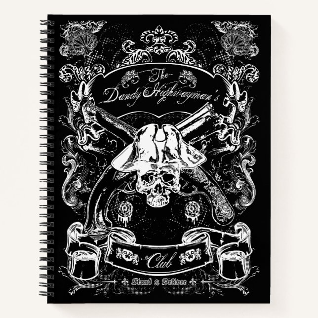 Der Dandy Highwayman's Club Notizbuch (Vorderseite)