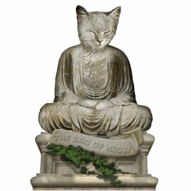 Der Dao von Meow Freistehende Fotoskulptur (Vorne)