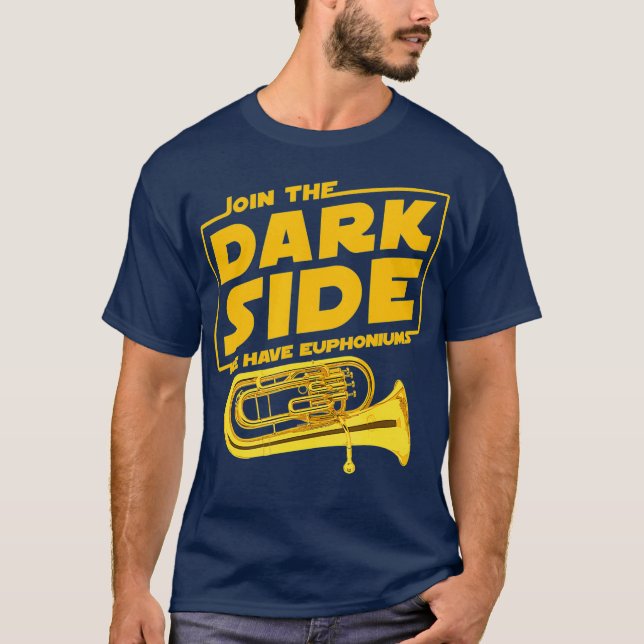 Der Dark Side Euphonium Player T-Shirt (Vorderseite)