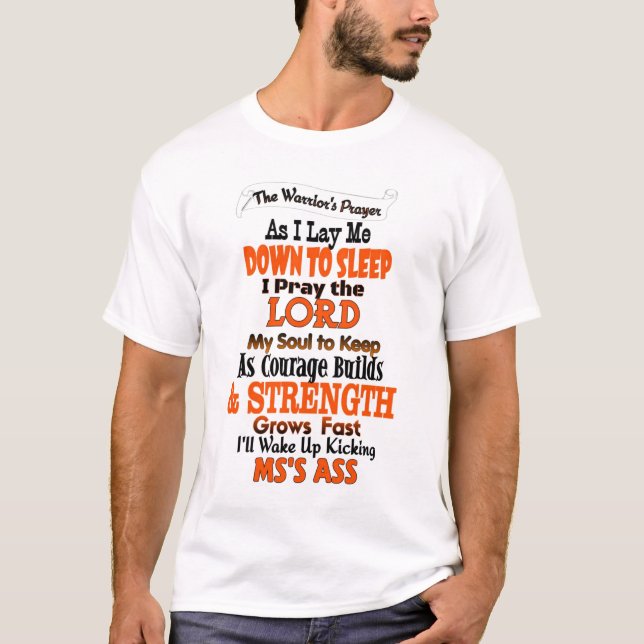 Der Das Gebet des Kriegers… Mitgliedstaat T-Shirt (Vorderseite)