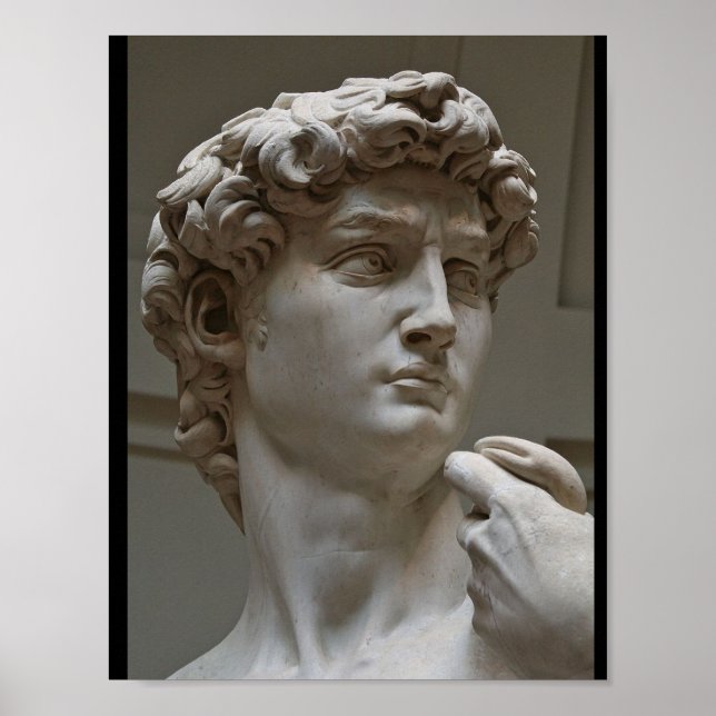 "Der David" von Michelangelo Poster (Vorne)