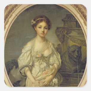 Der defekte Krug, c.1772-73 Quadratischer Aufkleber