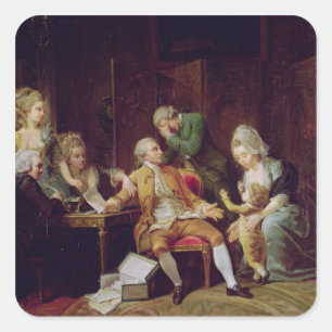 Der defekte Vertrag Quadratischer Aufkleber