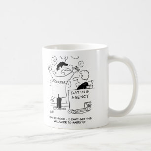 Der Dekorator kann keine Tapete zum Heiraten bekom Kaffeetasse