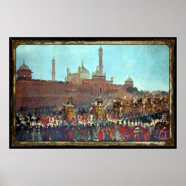 Der Delhi Durbar von 1903 Poster (Vorne)