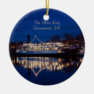 Der Deltakönig nachts - Sacramento, CA Keramikornament