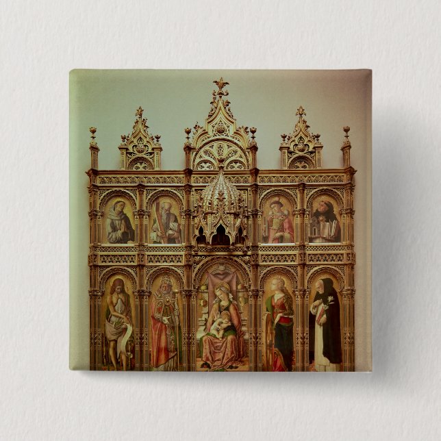 Der Demidoff Altarpiece, 1476 Button (Vorderseite)
