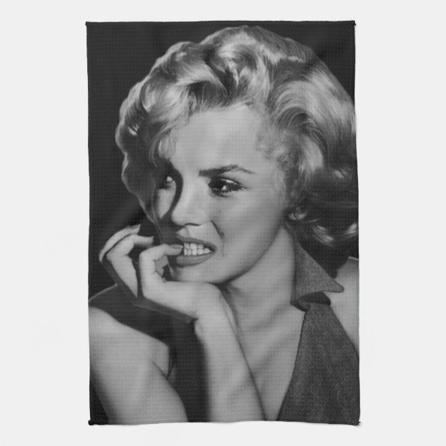 Der Denker 2 Geschirrtuch (Vertikal)