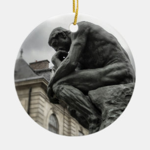 Der Denker Rodin Paris Skulptur Keramik Ornament