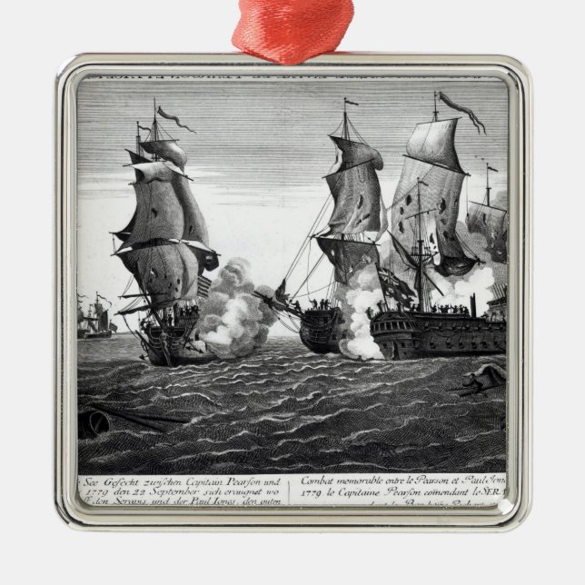 Der denkwürdige Kampf zwischen Kapitän Pearson Silbernes Ornament (Vorne)