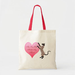 Der, der meine Herz-Tote-Tasche hält Tragetasche