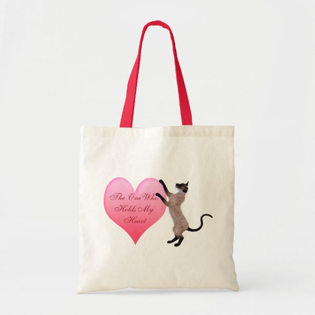 Der, der meine Herz-Tote-Tasche hält Tragetasche (Vorne)