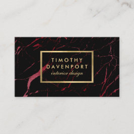 Der Designer für Schwarz und Rot Visitenkarte