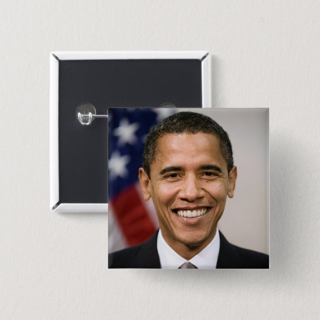 Der designierte US-Präsident Barack Obama Button (Vorne & Hinten)