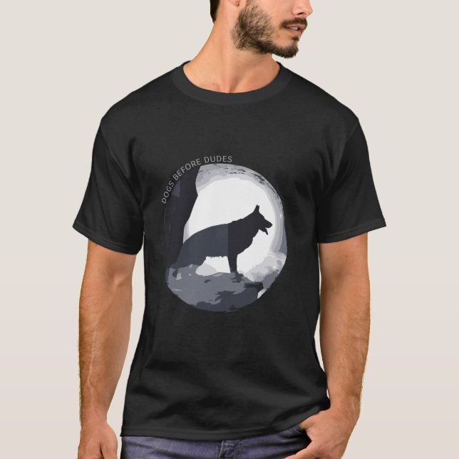 Der deutsche Hirte spendet Hoodie für Männer Kinde T-Shirt (Vorderseite)