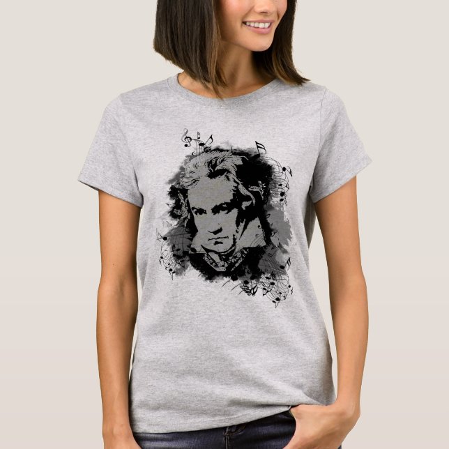 Der deutsche Komponist Beethoven Klassik. T-Shirt (Vorderseite)