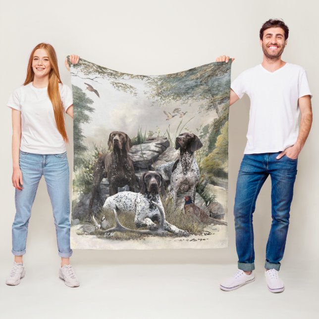 Der deutsche Kurzhaar oder Deutsch Kurzhaar Fleecedecke (Beispiel)