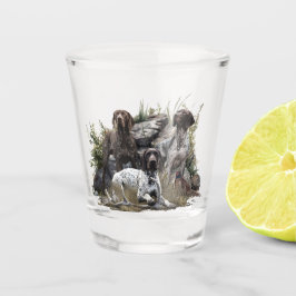 Der deutsche Kurzhaar oder Deutsch Kurzhaar Schnapsglas