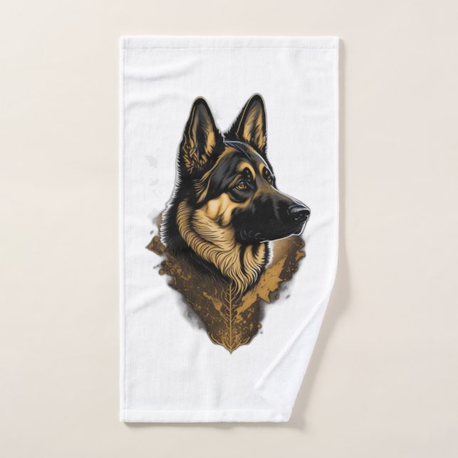 Der Deutsche Schäferhund 004  Handtuch (Handtuch)