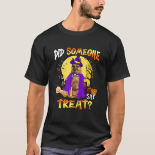 Der deutsche Schäferhund Halloween hat jemand Trea T-Shirt