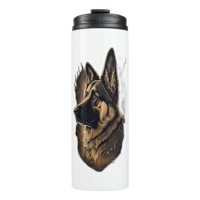 Der deutsche Schäferhund Thermosbecher (Vorderseite)