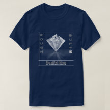 Der Diamant-T - Shirt der rauen und lederfarbenen