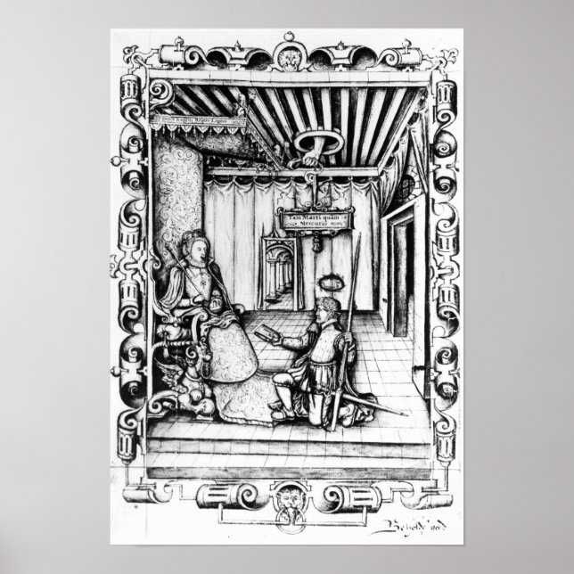 Der Dichter George Gascoigne Poster (Vorne)
