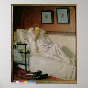 Der Dichter Nikolay Alekseyevich Nekrasov Poster