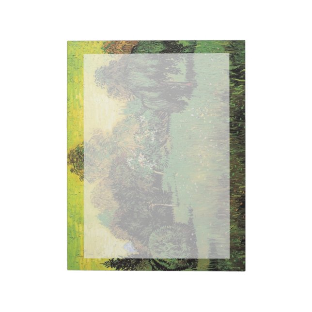 Der Dichtergarten von Vincent van Gogh. Notizblock (Rotiert)