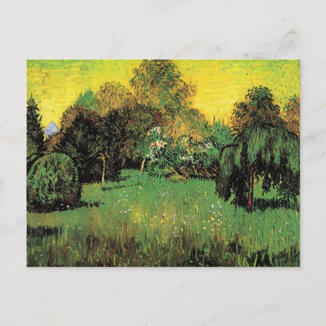 Der Dichtergarten von Vincent van Gogh. Postkarte (Vorderseite)