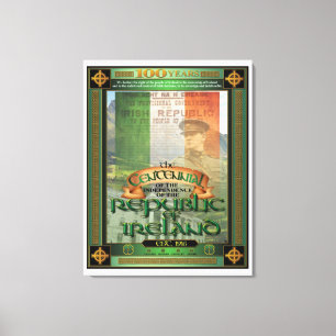Der Die Republik IrlandCentennial. Leinwanddruck