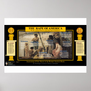Der Diebstahl Amerikas - Auktionsblock Poster