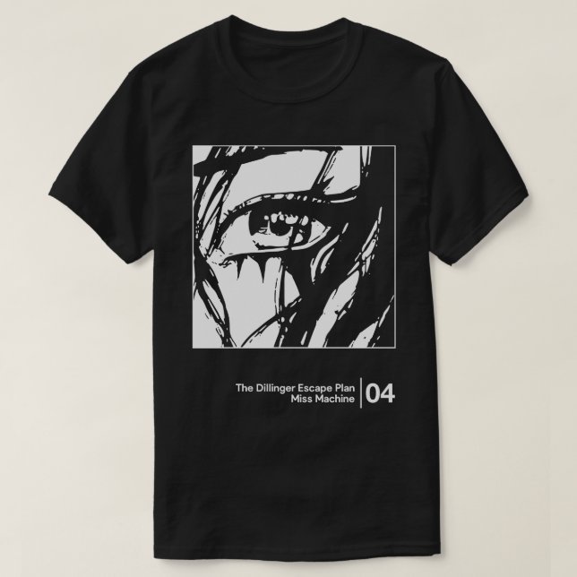 Der Dillinger Escape Plan Minimalistisches Grafikd T-Shirt (Design vorne)