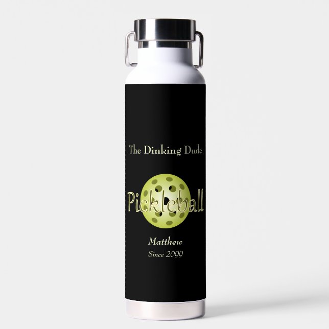 Der Dinking Typ Duo Pickleball Ball Trinkflasche (Vorne)