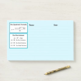 Der diskriminierende und der unberechenbare Formel Post-it Klebezettel