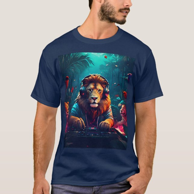 der Dj Löwe T-Shirt (Vorderseite)