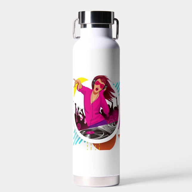 Der DJ Rocker Trinkflasche (Vorne)