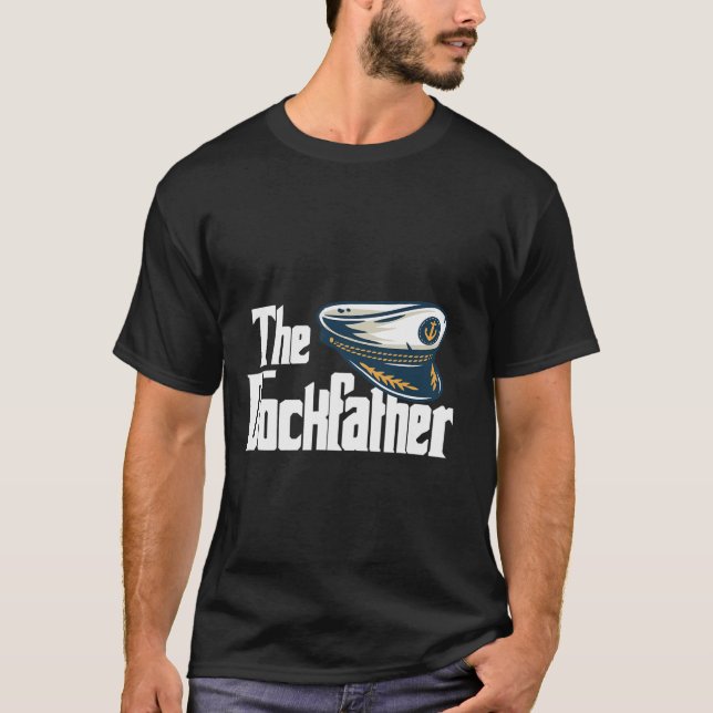 Der Dockfather Lustiger Boote Fischerei Boot Vater T-Shirt (Vorderseite)