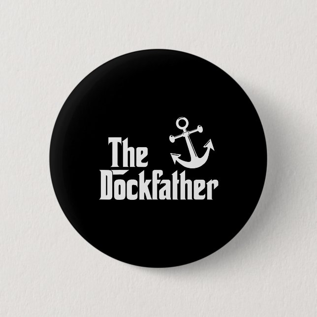 Der Dockvater Funny Boat Vater Capt Button (Vorderseite)