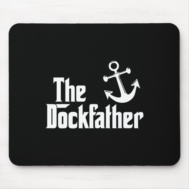 Der Dockvater Funny Boat Vater Capt Mousepad (Vorne)