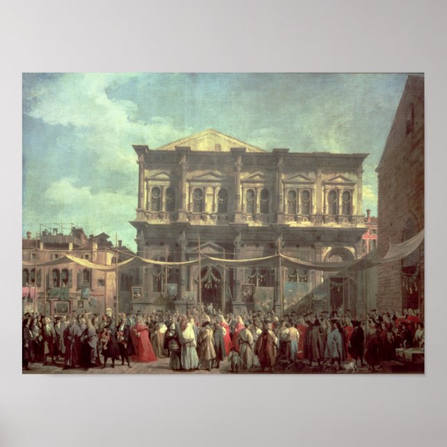 Der Doge, der die Kirche und die Scuola di Poster (Vorne)